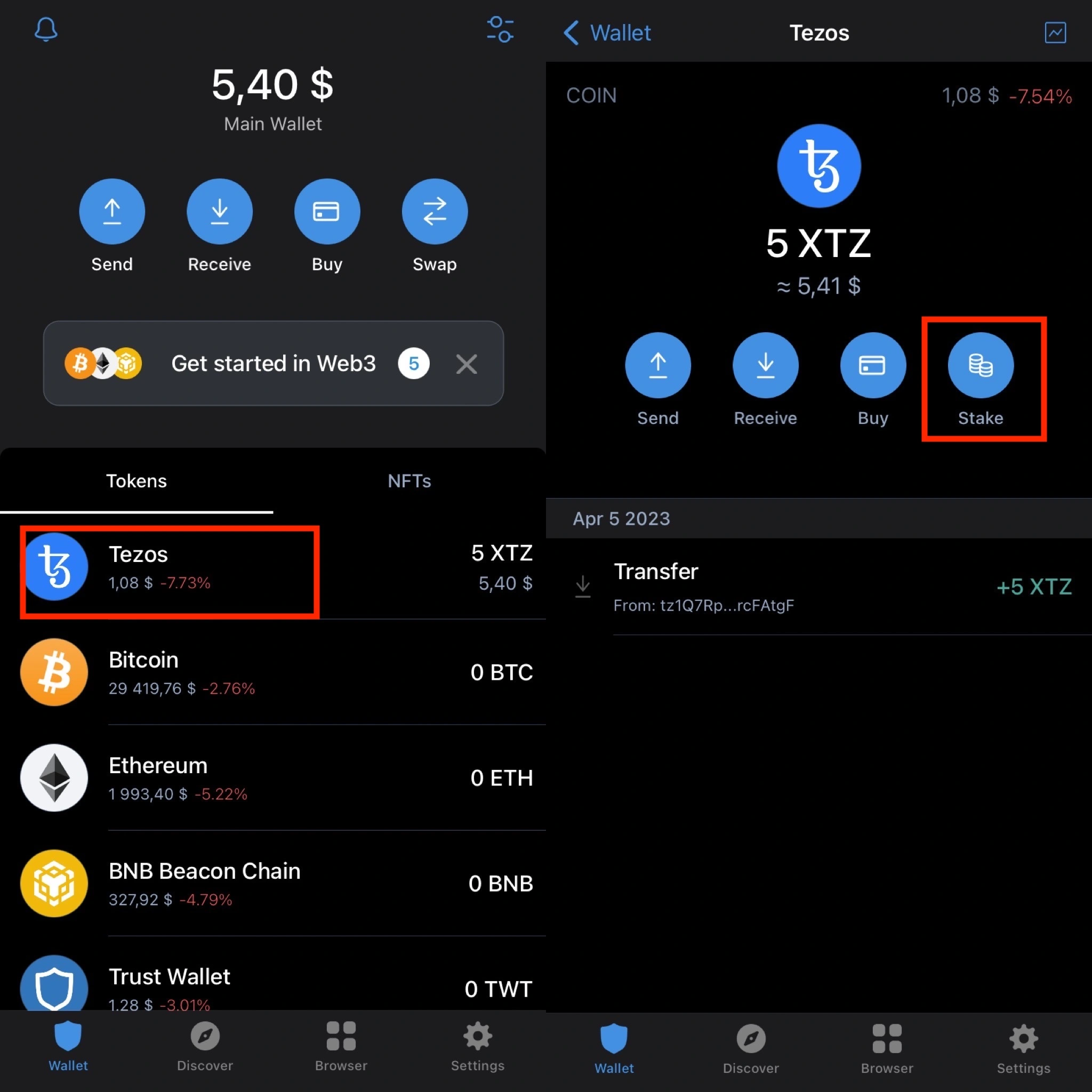 How to stake Tezos (XTZ) via Trust Wallet Everstake Blog