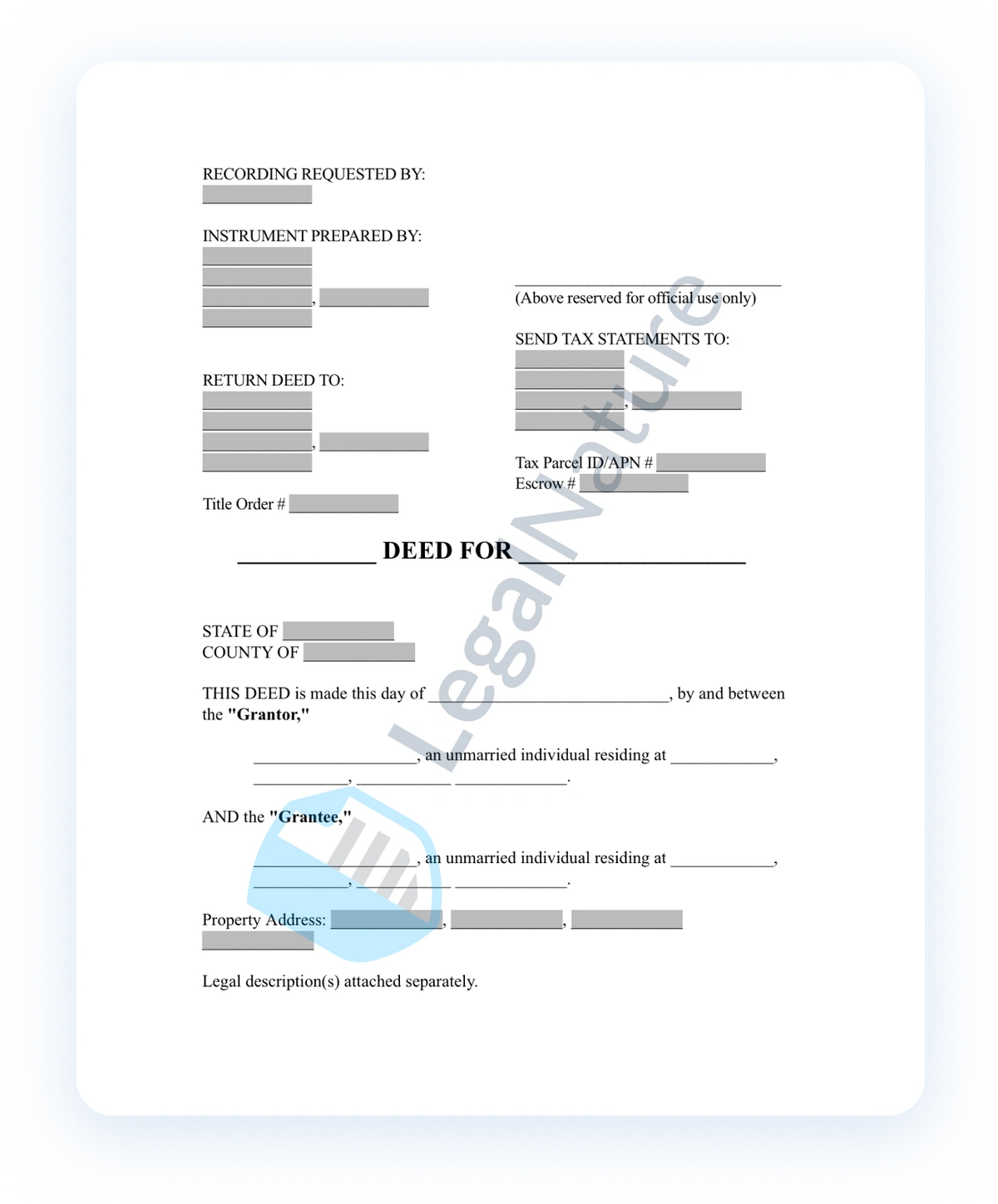 Property Deeddocument preview