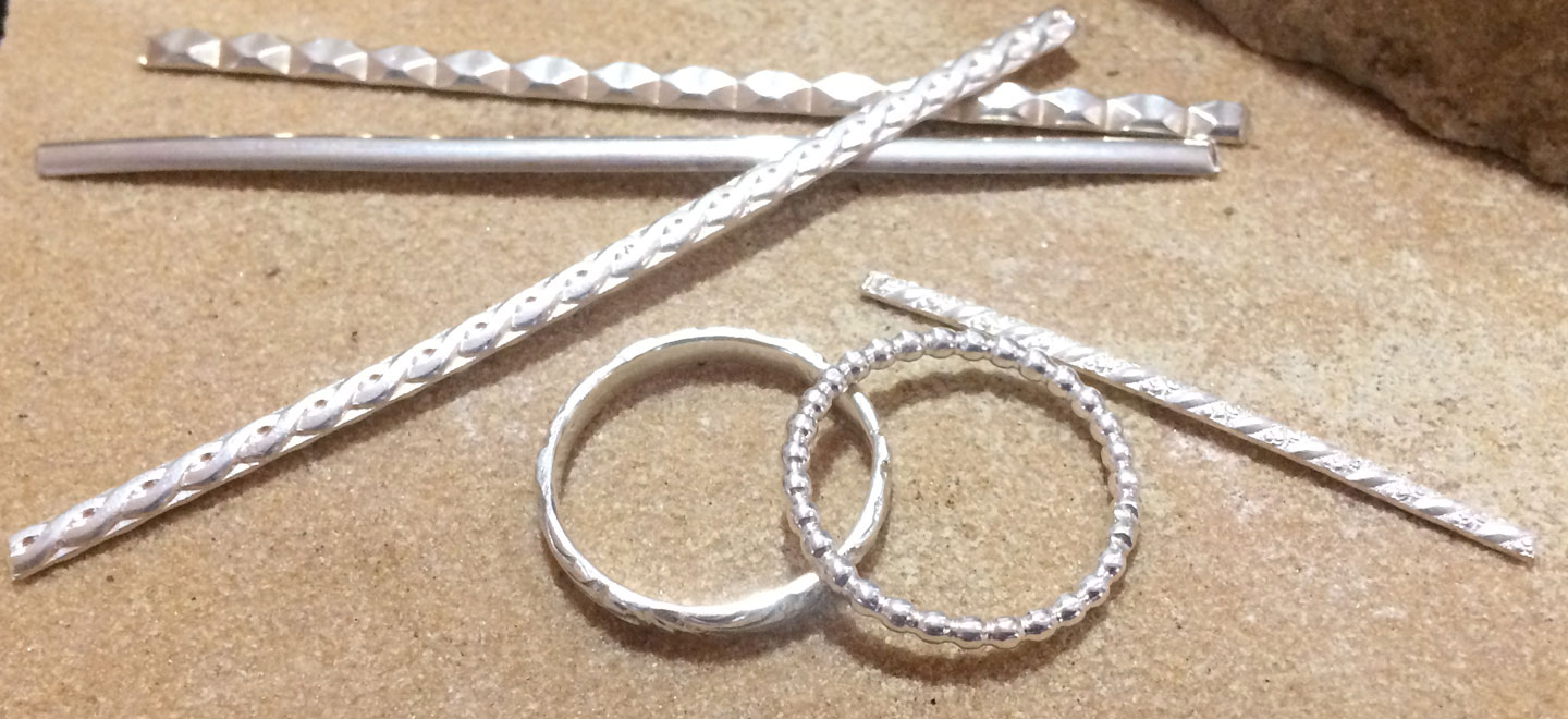 Soldering pattern wire to make rings inspiration