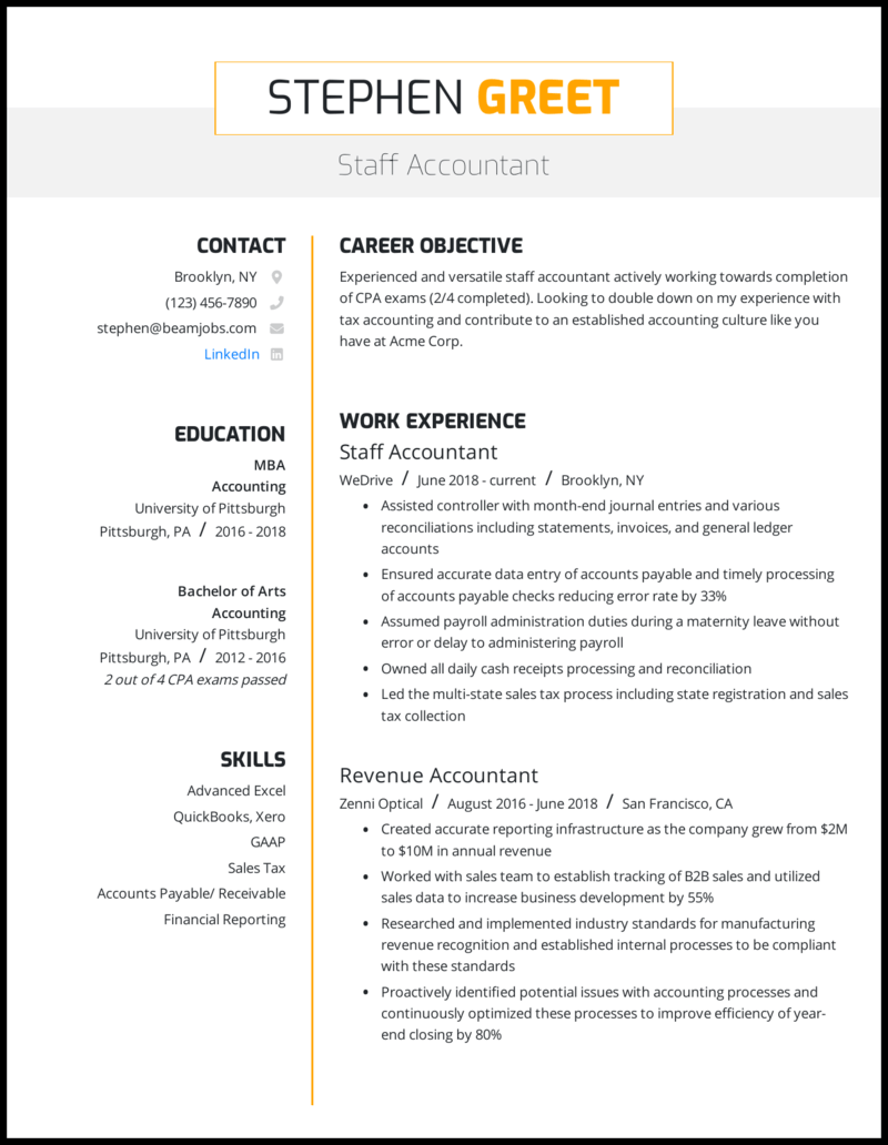 5 Accountant Resume Examples That Worked In 2021