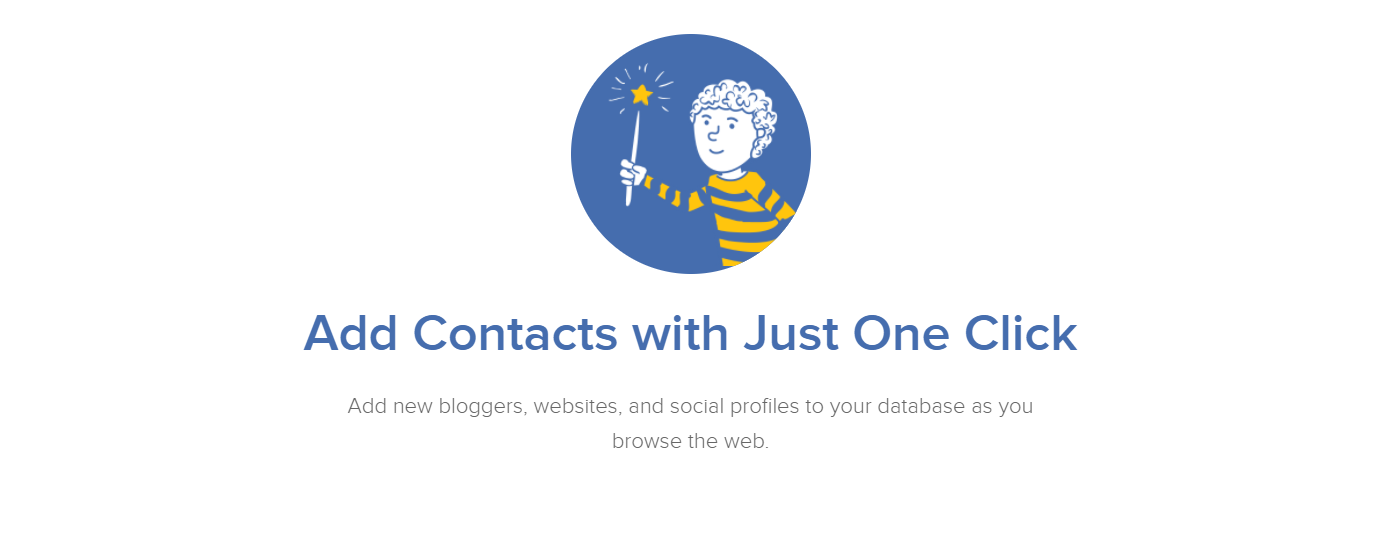 Add contacts with just one click