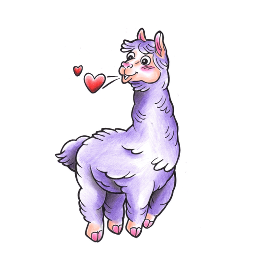 what anime tattoo style looks like in an alpaca