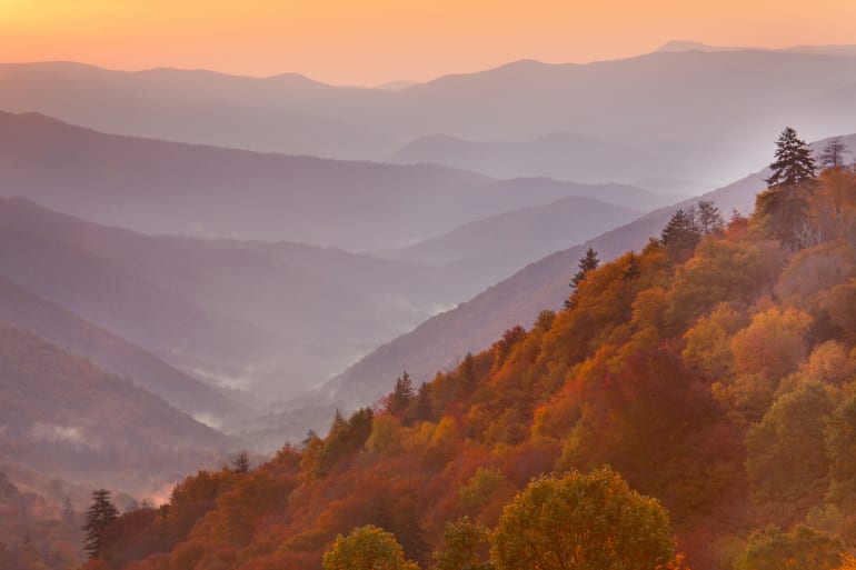 Great Smokey Mountains Sunset