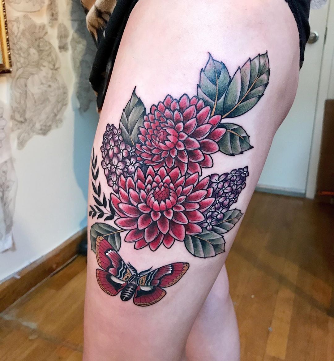 Floral Tattoos Explained Origins and Meaning Tattoos Wizard