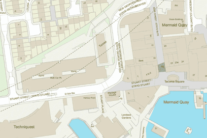 MasterMap® preview, provided by the Ordnance Survey