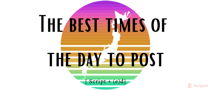 The best times of the day to post