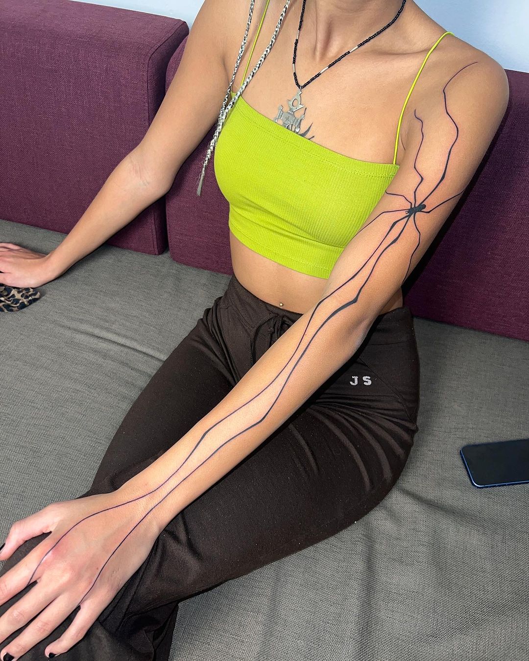 girl abstract sleeve tattoo by tattoo artist nakkab
