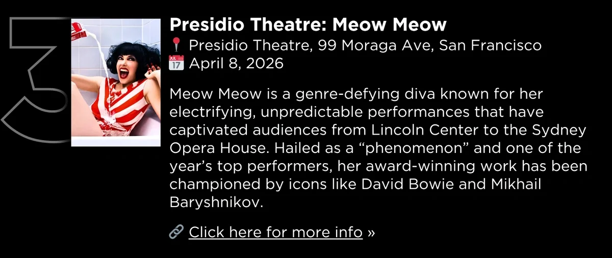 Presidio Theatre: Meow Meow
