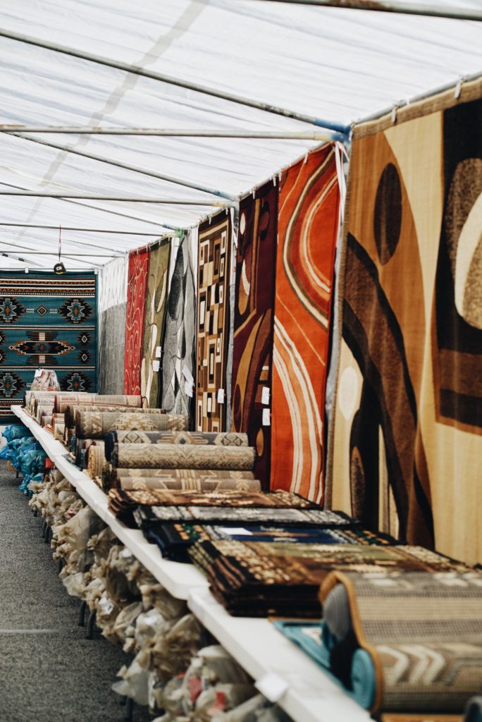 handmade rugs at Quartzsite