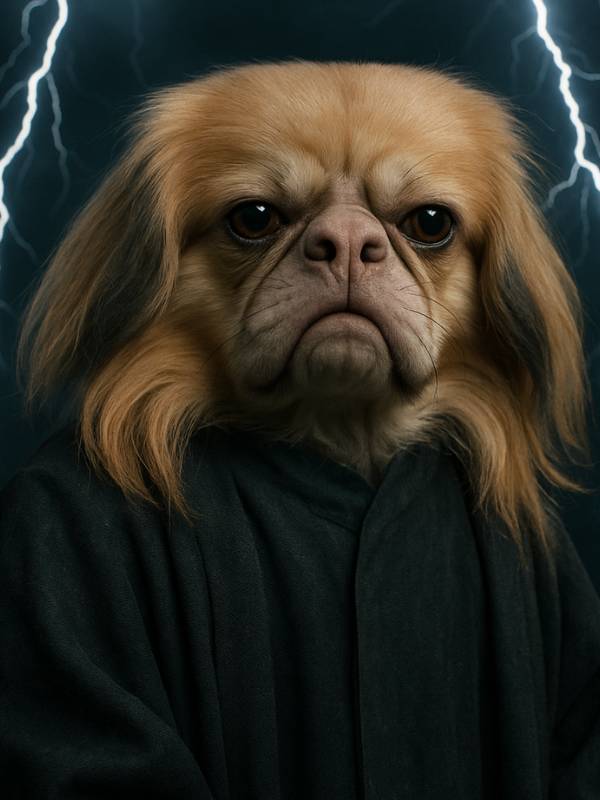 AI image of Voldemort as a Pekingese