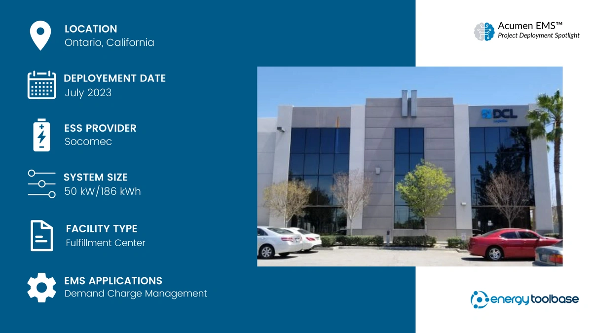 Southern California Logistics and Fulfillment Center Installs Energy