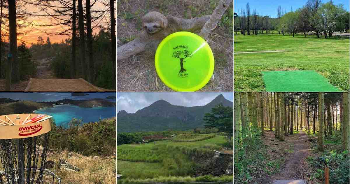 Images from various disc golf courses around the world