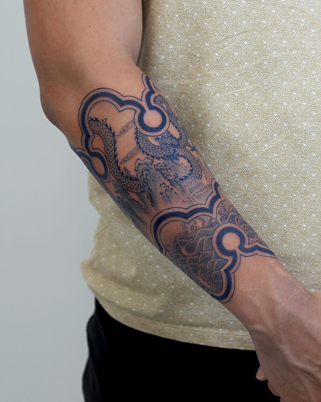 half sleeve japanese tattoo by saki