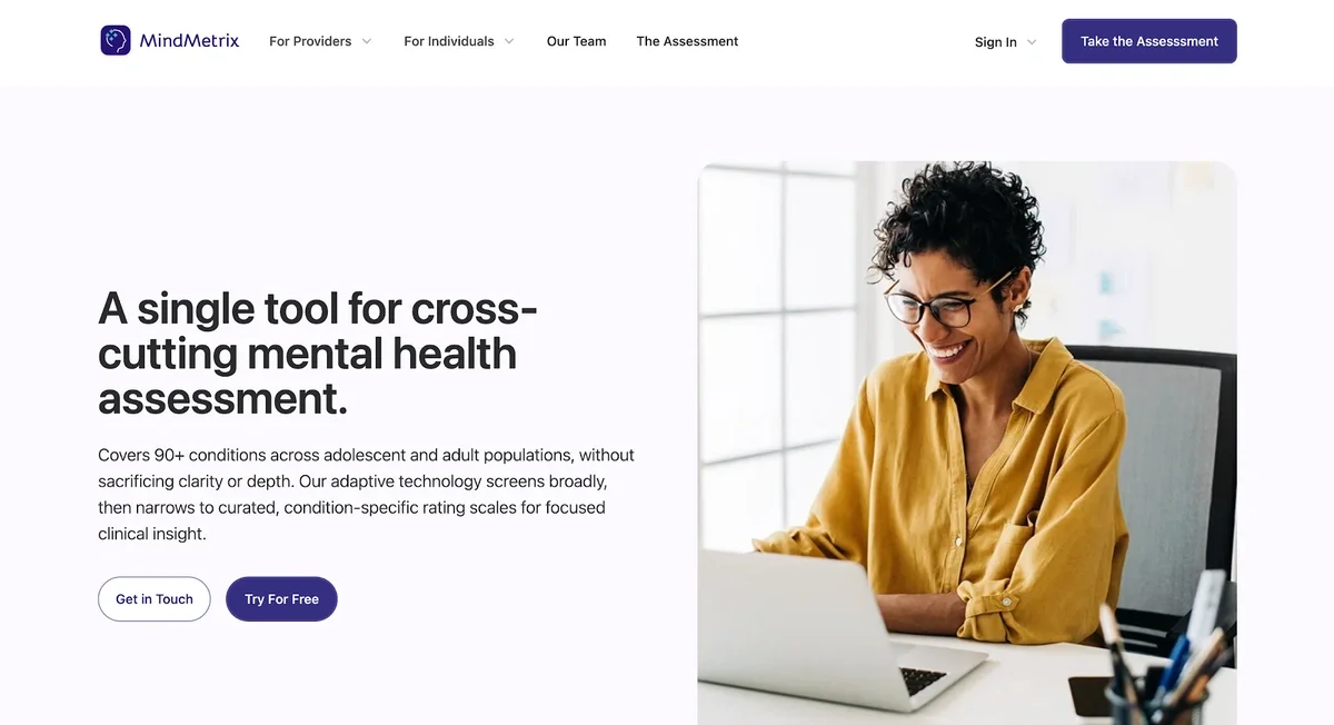 MindMetrix mental health assessment tool