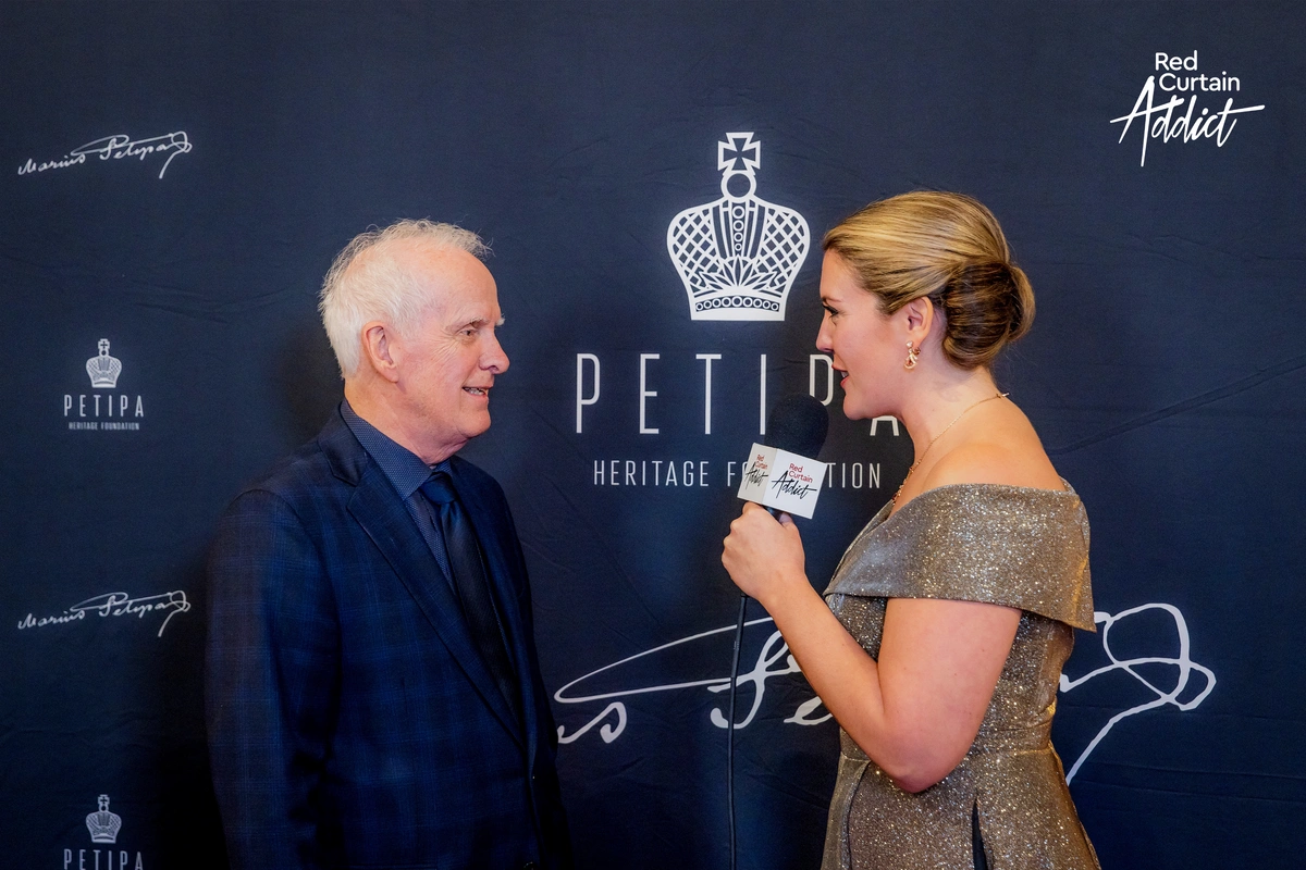 Red Curtain Addict Founder Kari Lincks Coomans interviewing former Artistic Director and Lead Choreographer of San Francisco Ballet, Helgi Tómasson