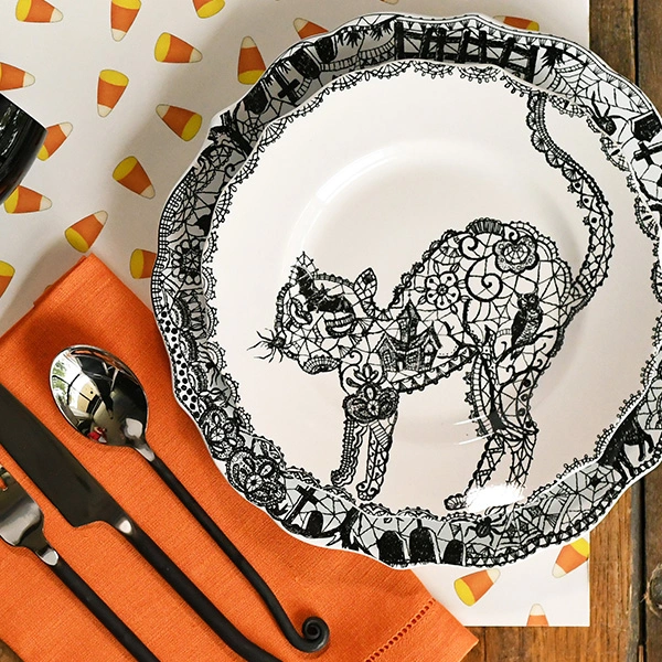 222 fifth 2024 dinnerware halloween