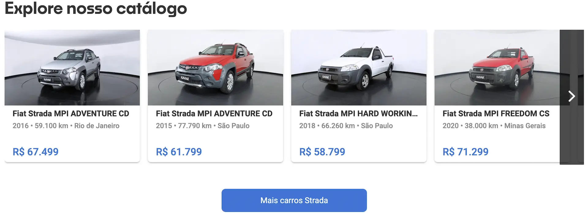 Fiat Strada usado à venda