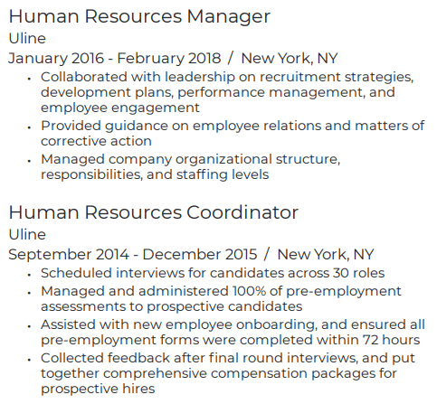 Skills for human resources resume
