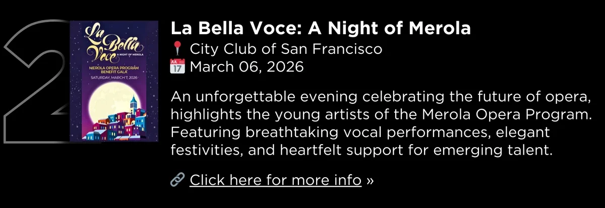 La Bella Voce: A Night of Merola