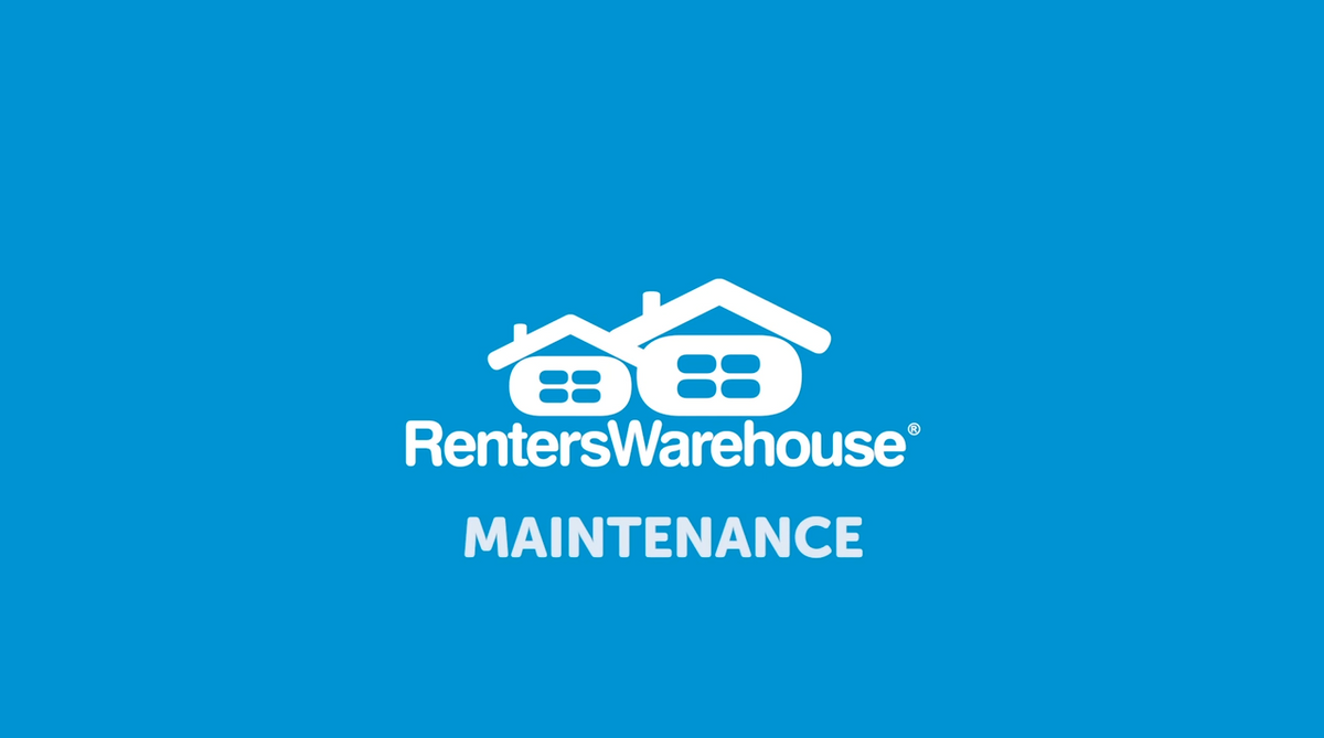 White Renters Warehouse logo and text