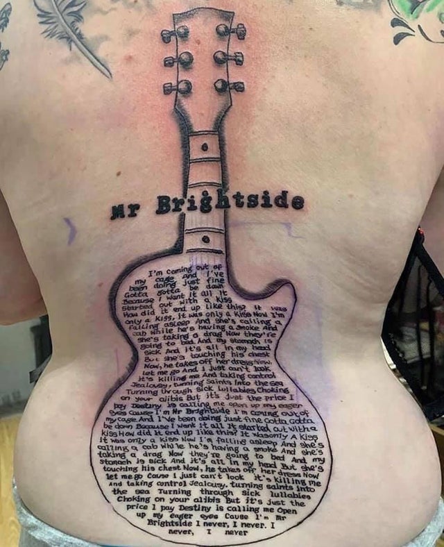 mr brightside tattoo - fail