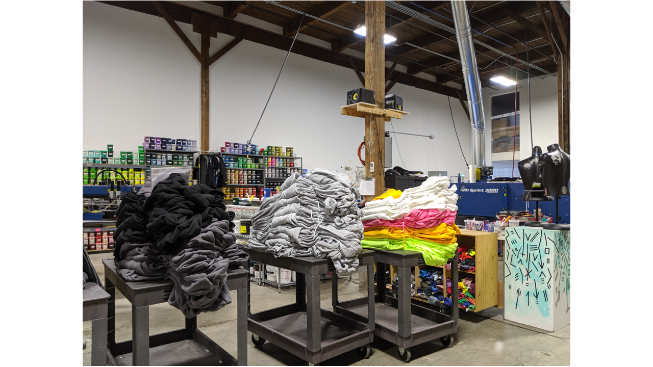 Screen Printing Shop Rack / Cart