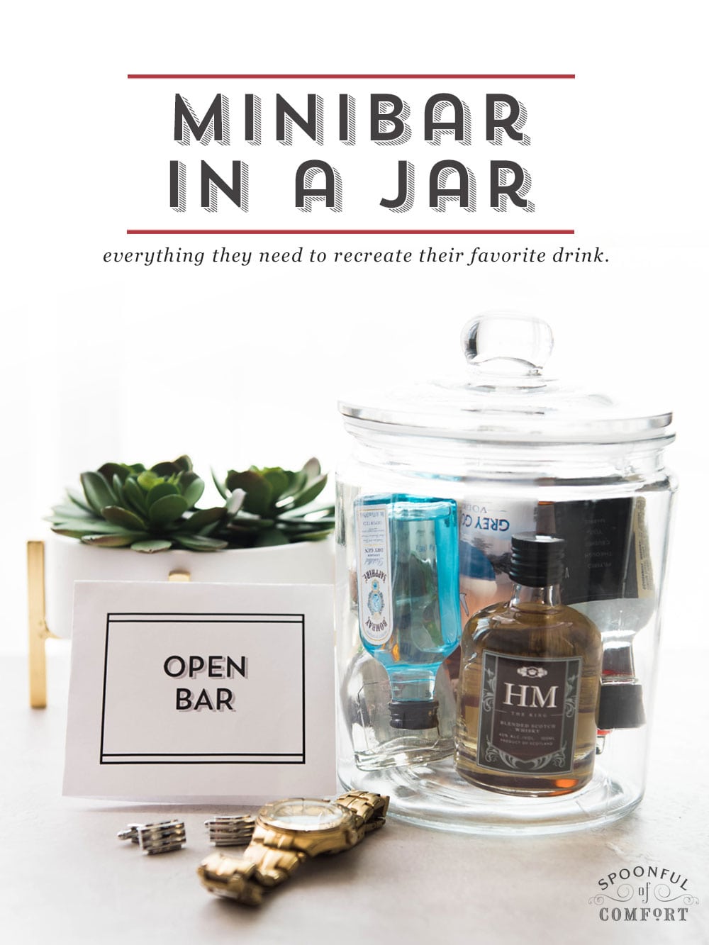 Minibar in a Jar (an easy gift idea)