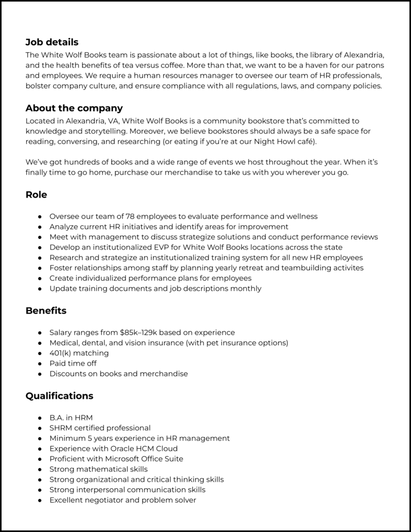 job description template medical office