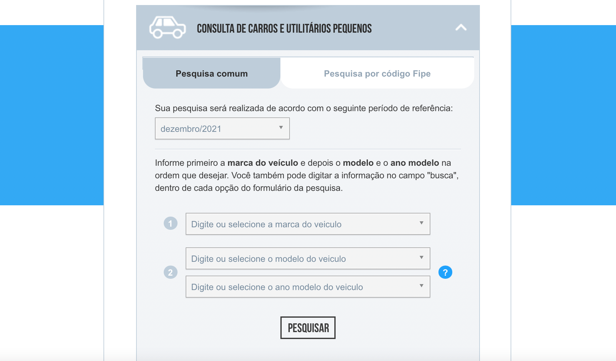 Como consultar a FIPE e o IPVA pela placa - FIPE Carros