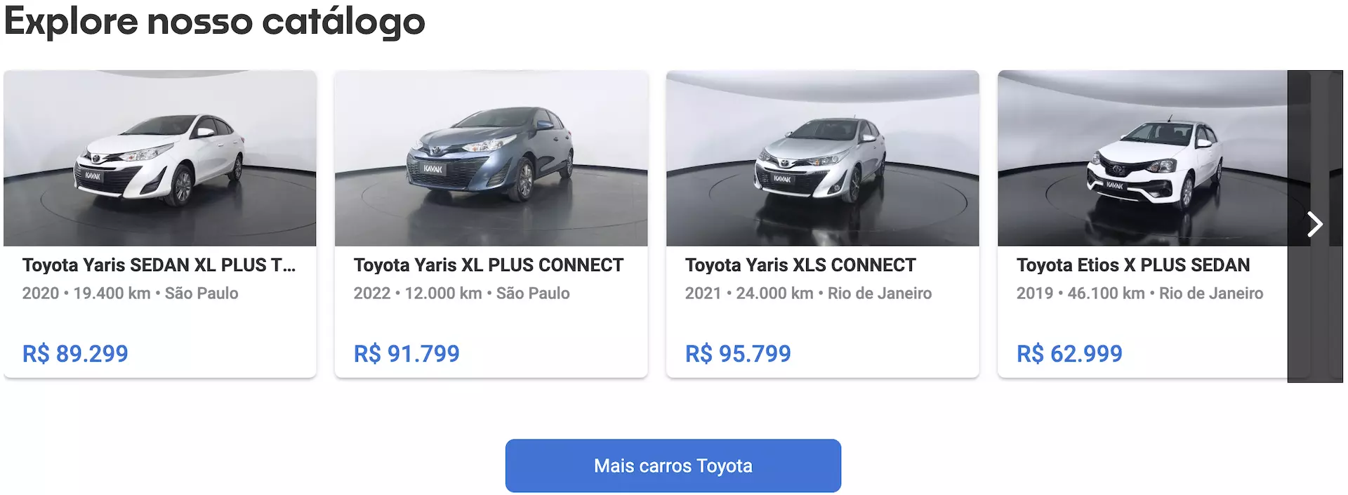 Toyota preço