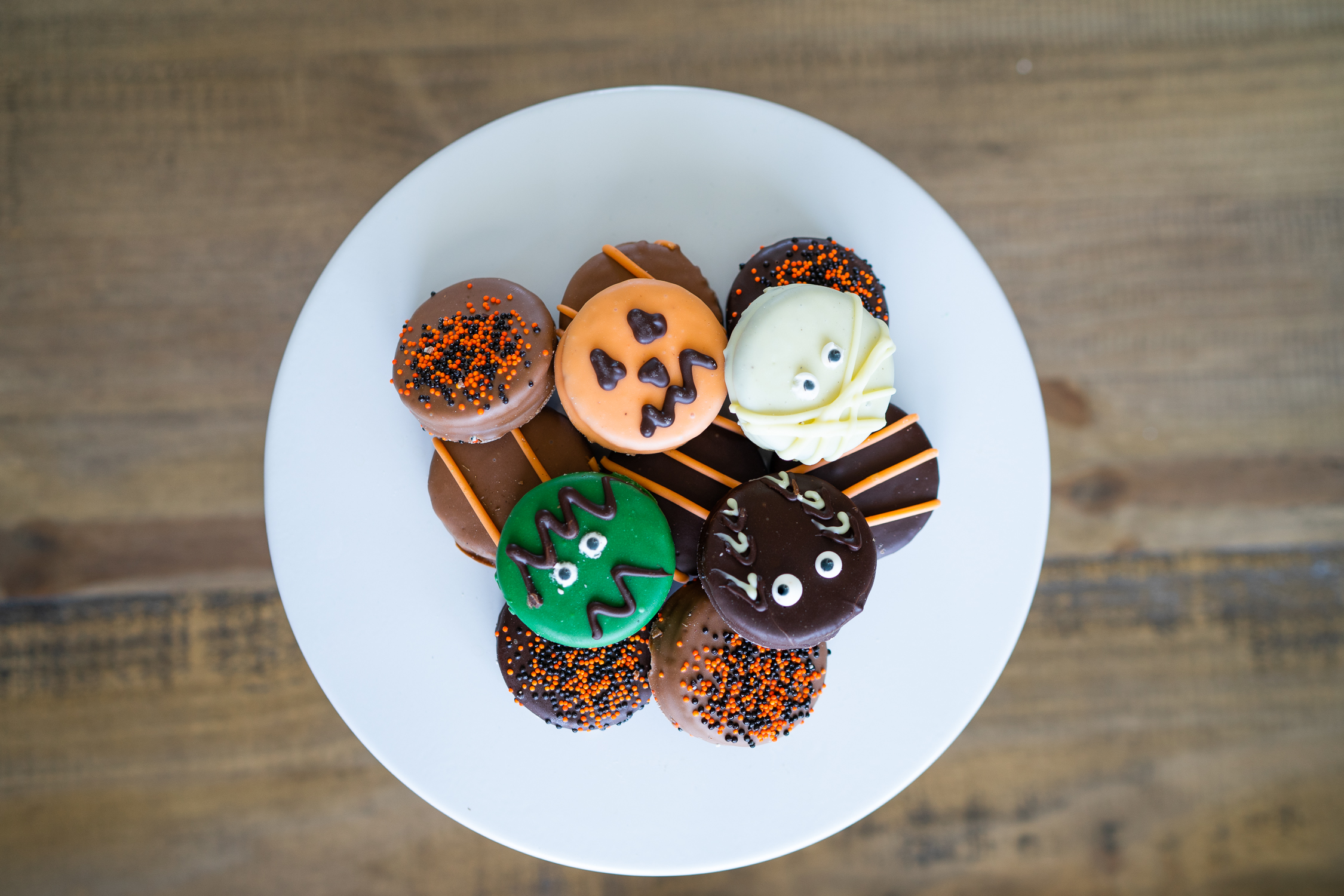Halloween Chocolate Covered Cookies