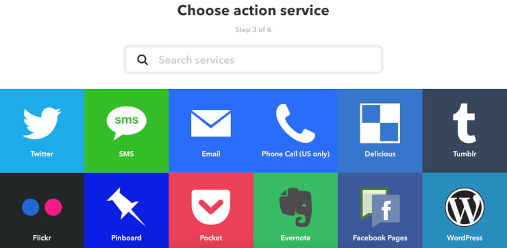 IFTTT Choose a social automation platform