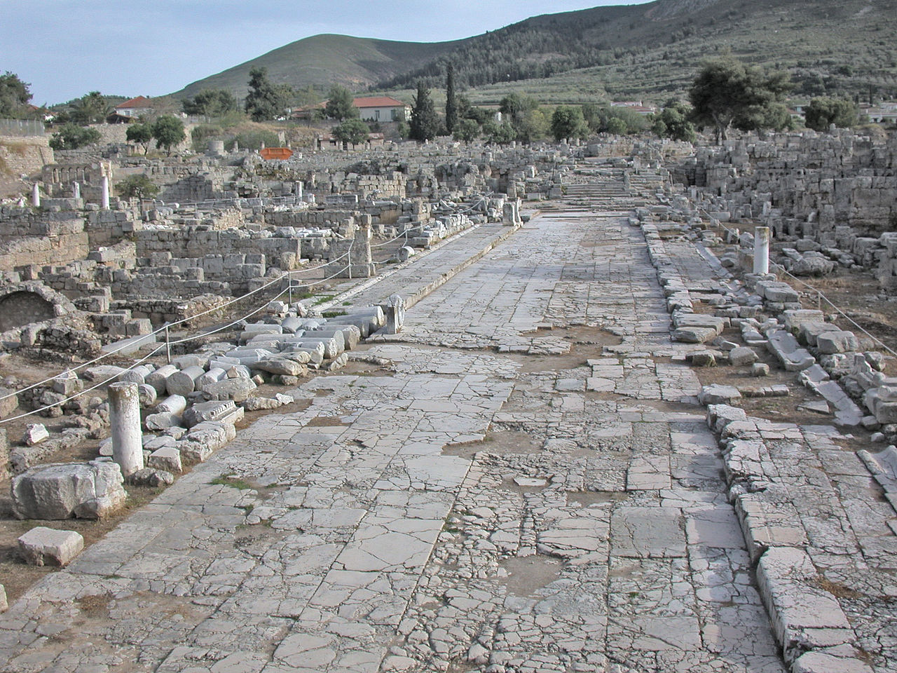 Street in ancient Corinth