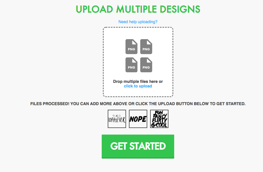 bulk upload interstitial