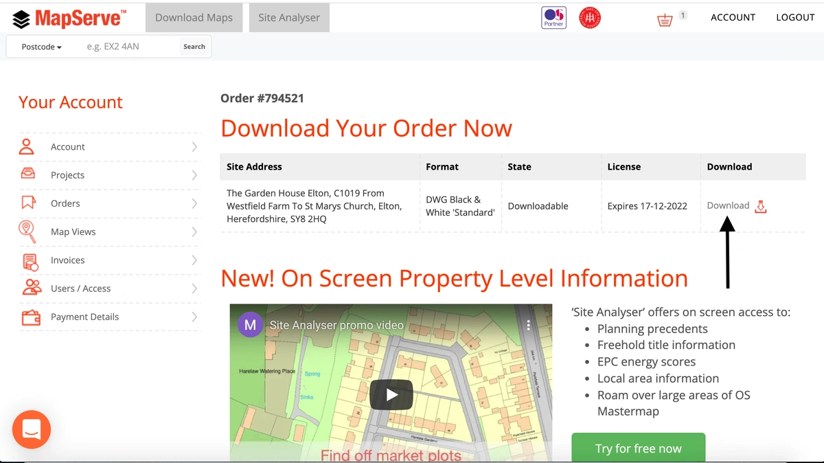 MapServe Download Page