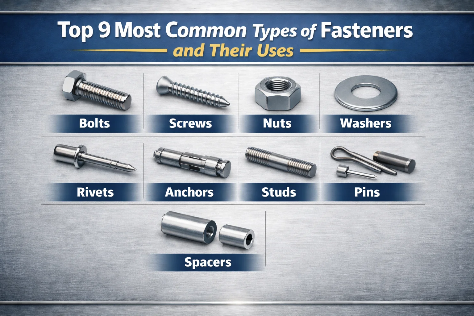 Common Types of Fasteners