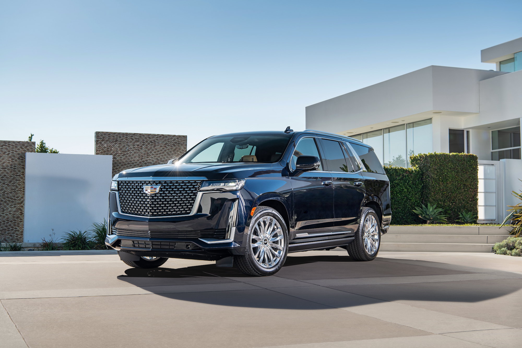O robusto SUV de luxo Cadillac Escalade (Foto: Cadillac)