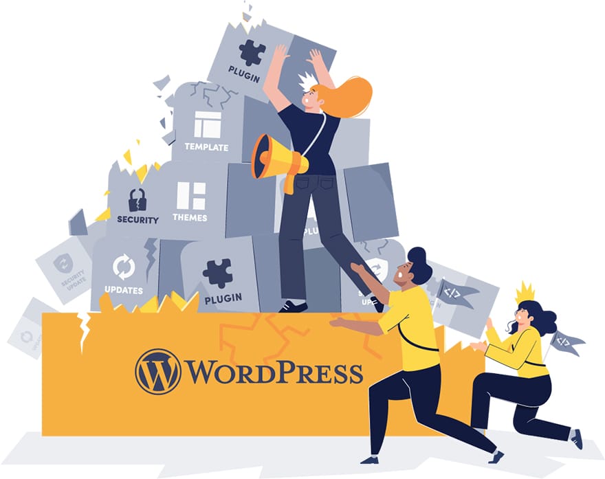 Illustration: WordPress is hard