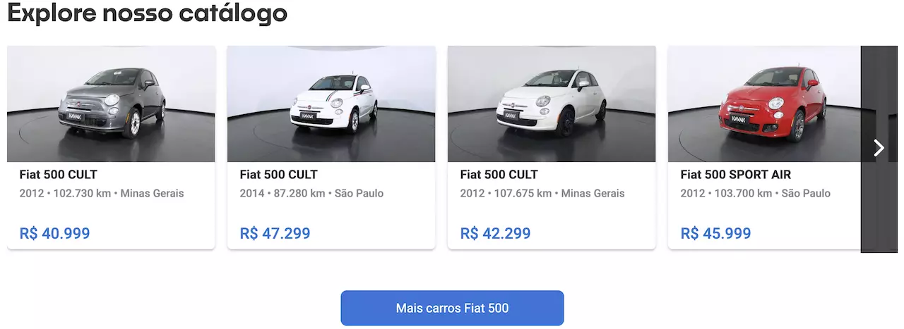 Fiat 500 preço