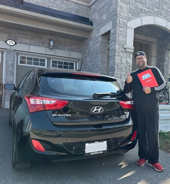 review author with their recently purchased car