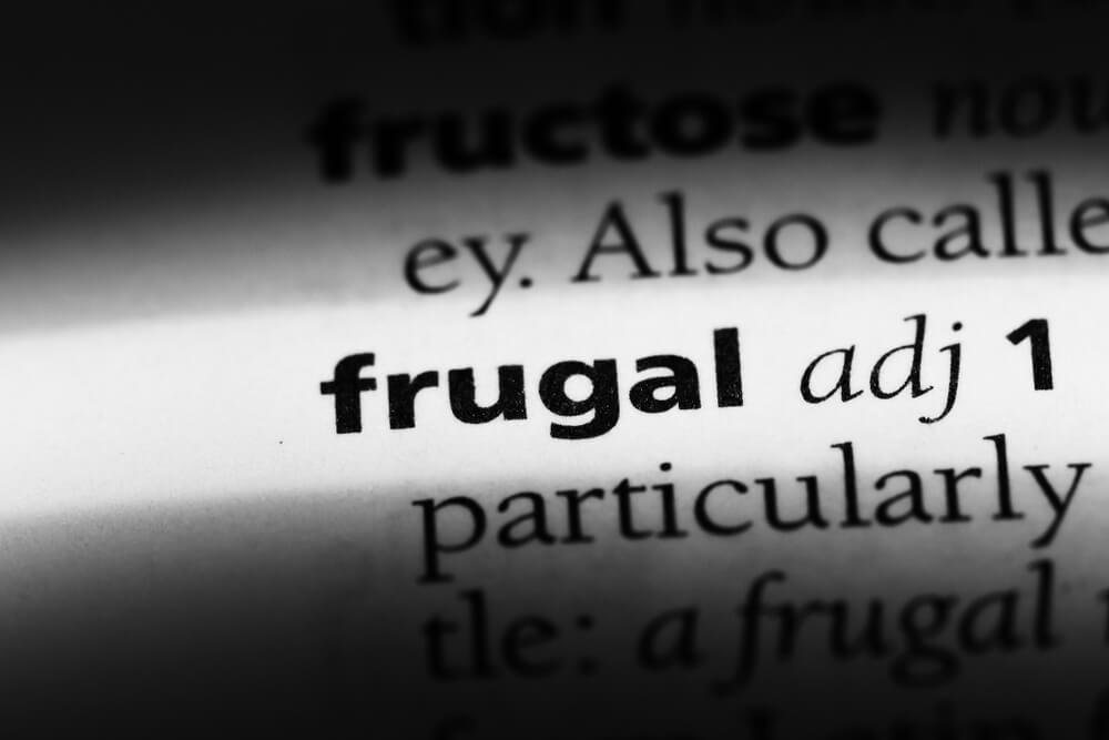 frugal meaning in  a dictionary