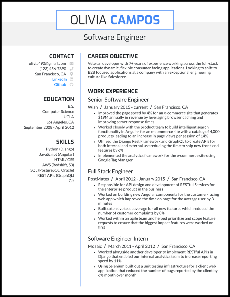 5 Engineering Resume Examples For 2021