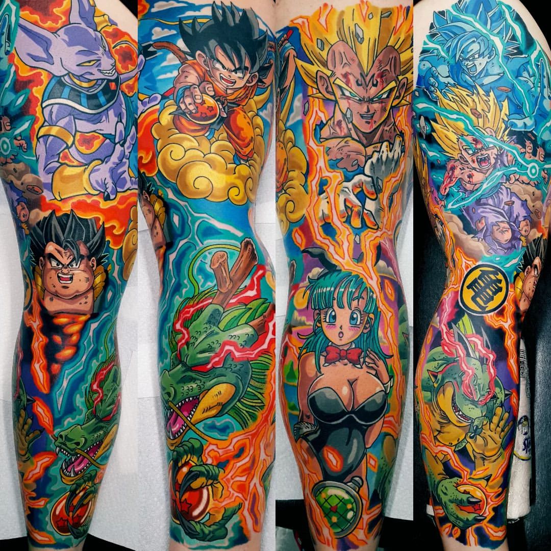 dragon ball z tattoo by andrew douglas