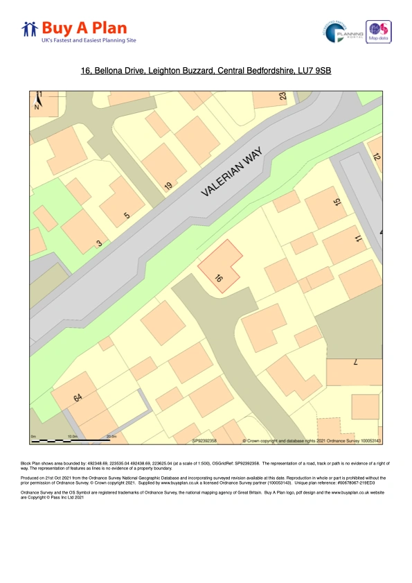 BuyAPlan® site plan example