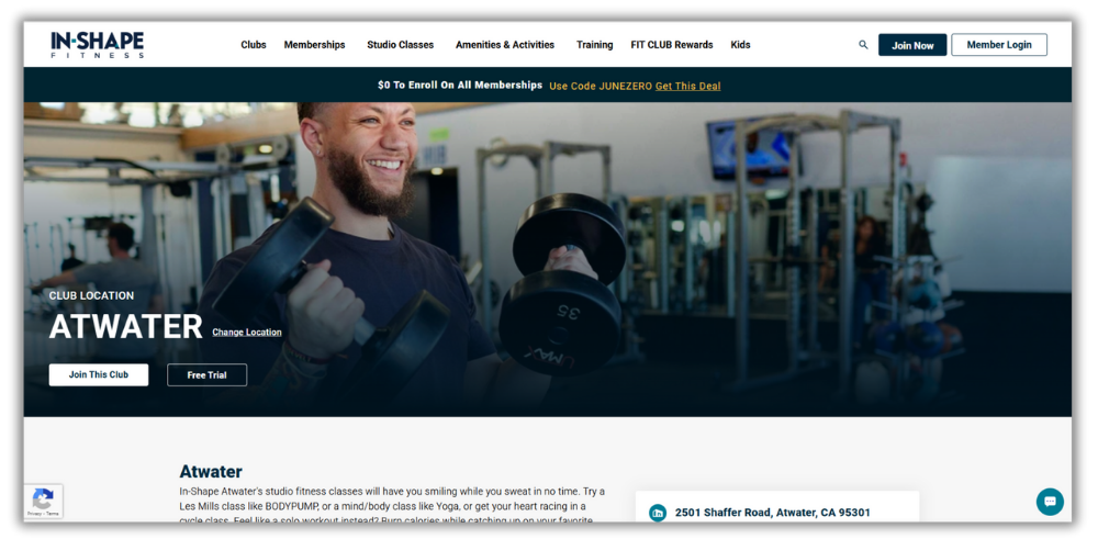 2025 ButterCMS Ecommerce Experience Awards - In-Shape Fitness.webp