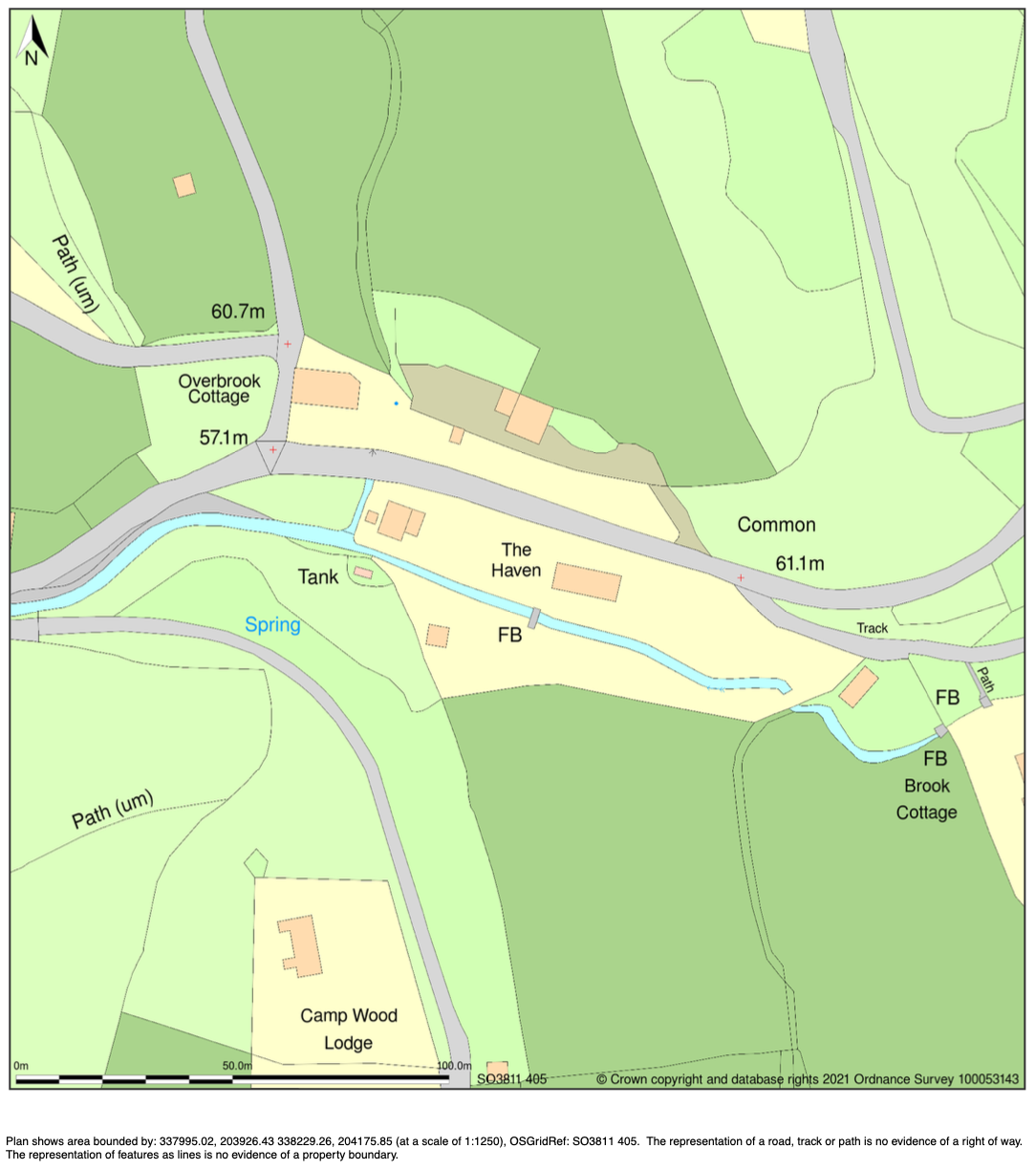 Example of a 1:1250 scaled map on MapServe®