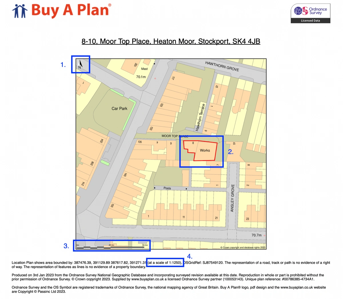 BuyAPlan®'s example of a planning map