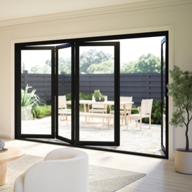 Black Replacement Bi-Fold Fiberglass Door