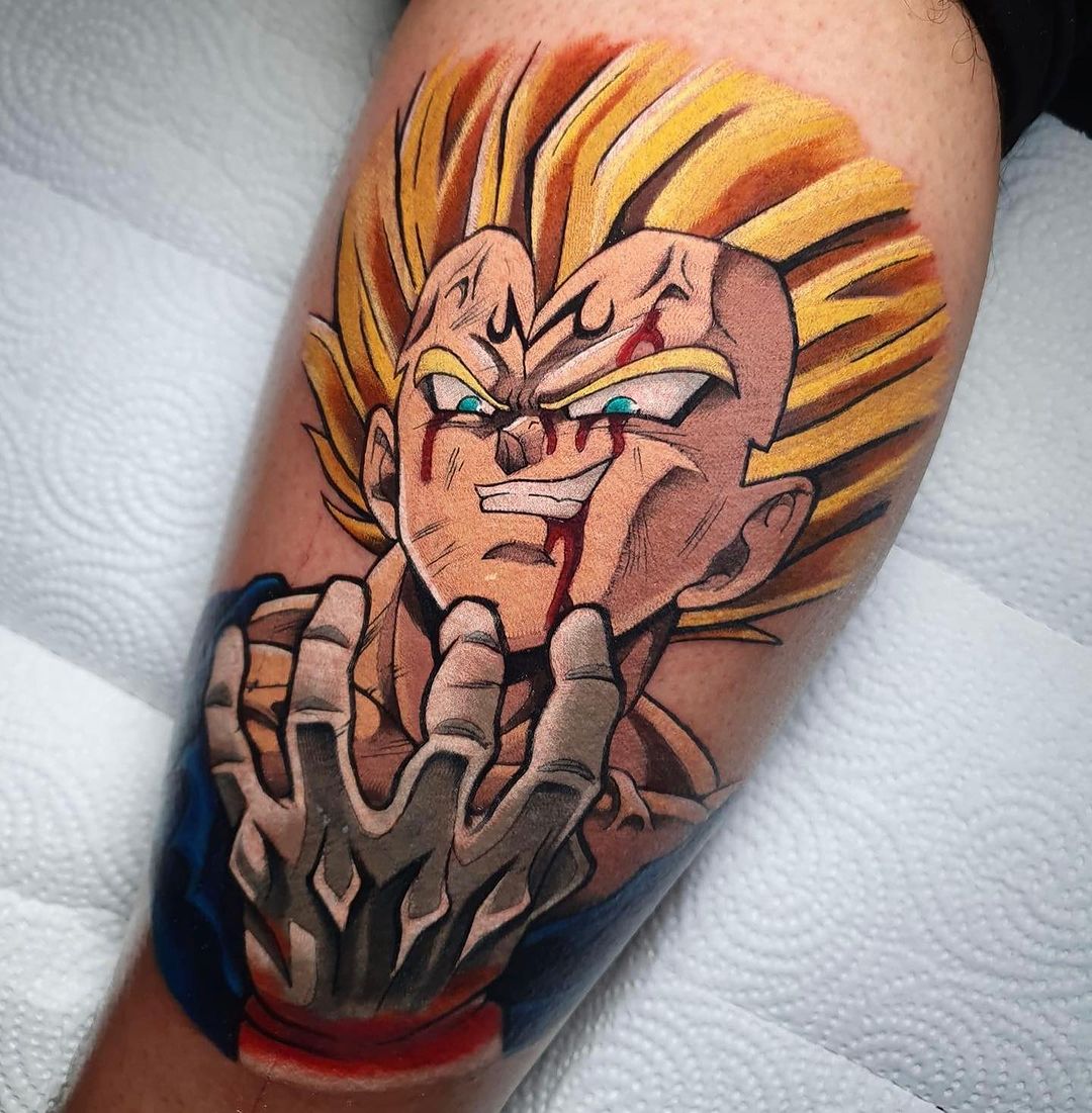 dragon ball z tattoo by m ivan flores