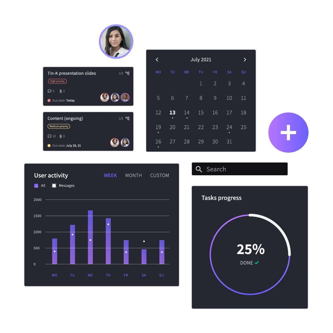 Interactive components that are ready to work